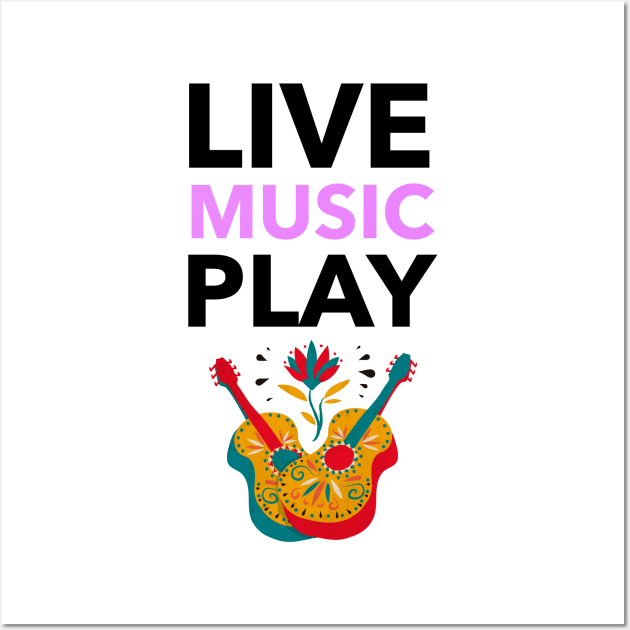 Live Music Play Wall Art by Jitesh Kundra